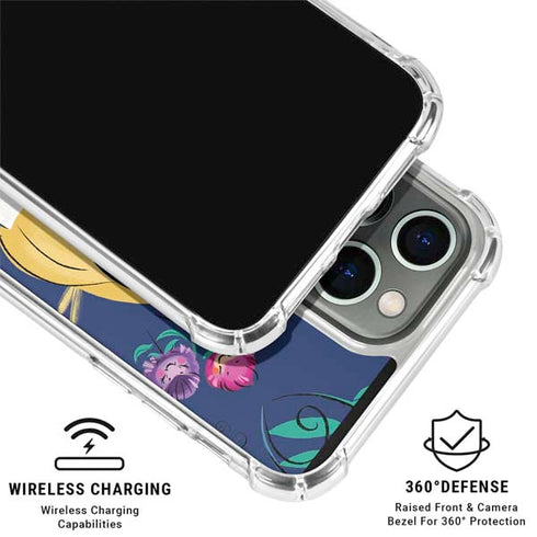 Disney Alice in Wonderland (animated) Floral Print iPhone 16 Pro Max Clear Case