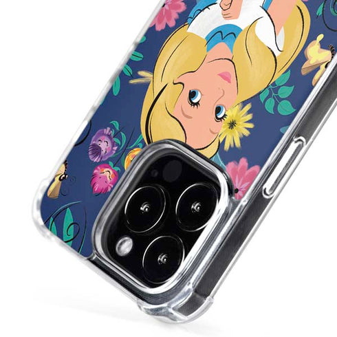 Disney Alice in Wonderland (animated) Floral Print iPhone 16 Pro Max MagSafe Case