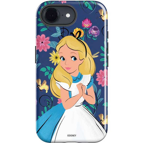 Disney Alice in Wonderland (animated) Floral Print iPhone 16e Impact Case