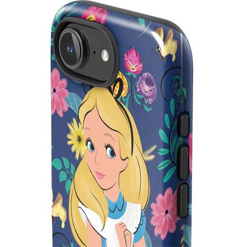 Disney Alice in Wonderland (animated) Floral Print iPhone 16e Impact Case