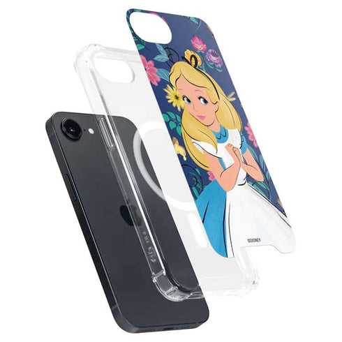 Disney Alice in Wonderland (animated) Floral Print iPhone 16e MagSafe Case