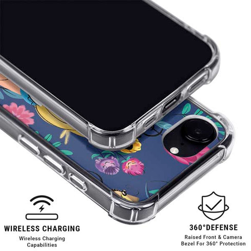 Disney Alice in Wonderland (animated) Floral Print iPhone 16e MagSafe Case