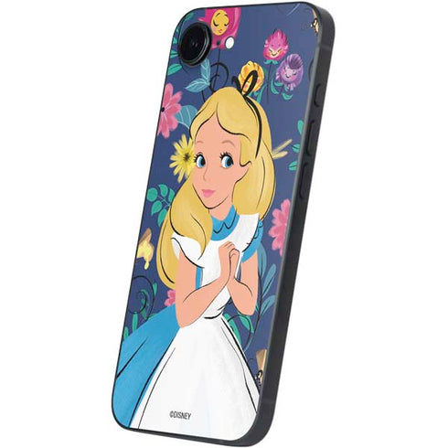 Disney Alice in Wonderland (animated) Floral Print iPhone 16e Skin