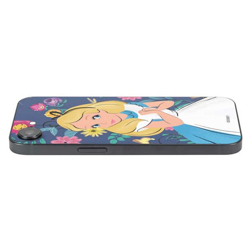 Disney Alice in Wonderland (animated) Floral Print iPhone 16e Skin