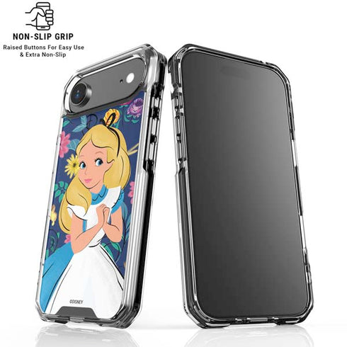 Disney Alice in Wonderland (animated) Floral Print iPhone 17 Air Clear Case