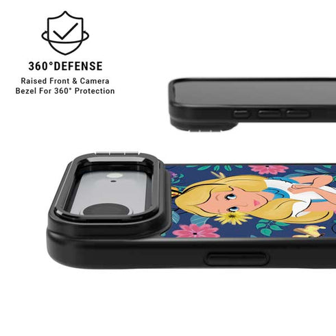 Disney Alice in Wonderland (animated) Floral Print iPhone 17 Air Kickstand Case