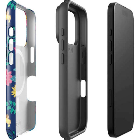 Disney Alice in Wonderland (animated) Floral Print iPhone 17 Pro Magsafe Impact Case