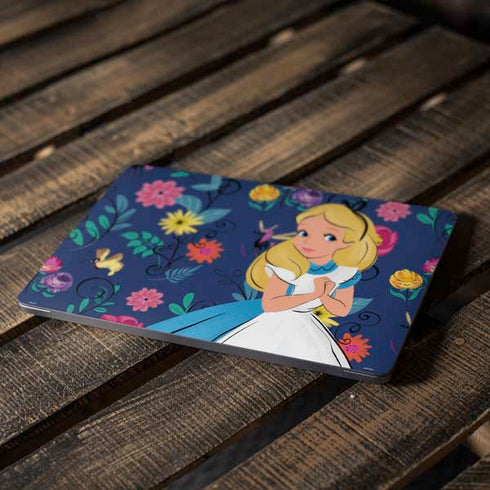 Disney Alice in Wonderland (animated) Floral Print Apple MacBook Air Skin