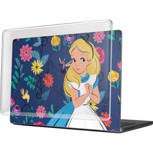 Disney Alice in Wonderland (animated) Floral Print MacBook Pro 14in (2021-24) Case plus Skin