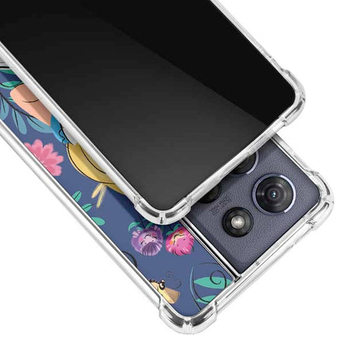 Disney Alice in Wonderland (animated) Floral Print Moto G 5G (2025) Clear Case