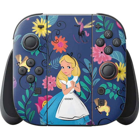 Disney Alice in Wonderland (animated) Floral Print Nintendo Skins