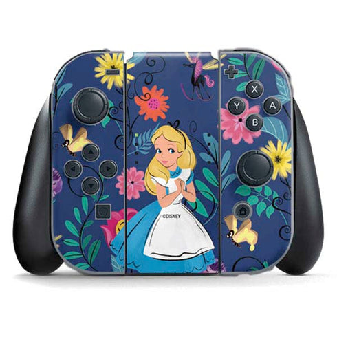 Disney Alice in Wonderland (animated) Floral Print Nintendo Skins