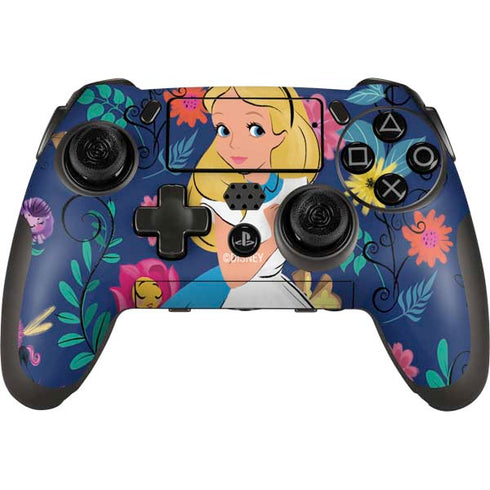 Disney Alice in Wonderland (animated) Floral Print PlayStation Scuf Vantage 2 Controller Skin