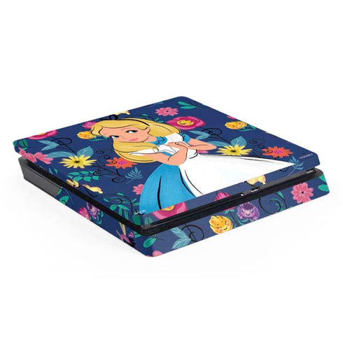 Disney Alice in Wonderland (animated) Floral Print PlayStation PS4 Skins