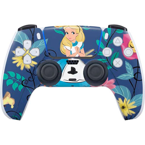 Disney Alice in Wonderland (animated) Floral Print PlayStation PS5 Skins