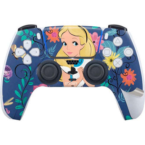 Disney Alice in Wonderland (animated) Floral Print PS5 Pro Bundle Skin