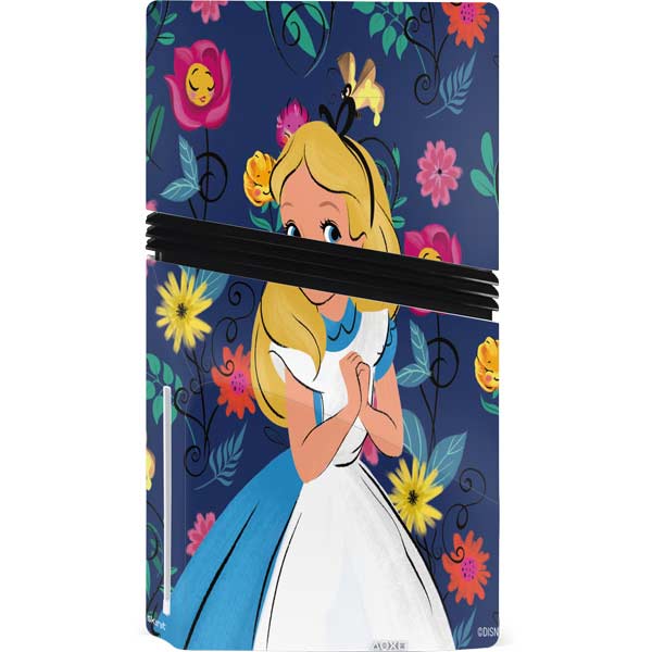 Disney Alice in Wonderland (animated) Floral Print PS5 Pro Console ...