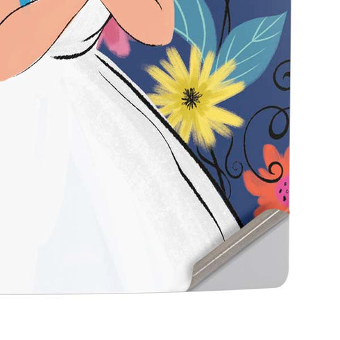 Disney Alice in Wonderland (animated) Floral Print PS5 Pro Disk Console Skin