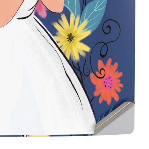 Disney Alice in Wonderland (animated) Floral Print PS5 Slim Digital Edition Console Skin