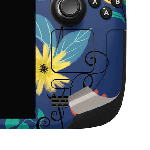 Disney Alice in Wonderland (animated) Floral Print Steam Deck Handheld Gaming Computer OLED Skin