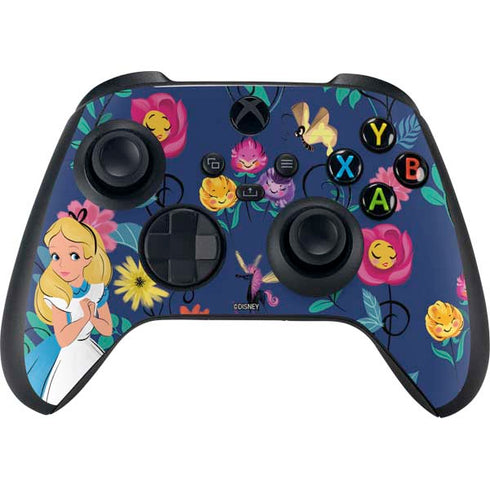 Disney Alice in Wonderland (animated) Floral Print Xbox Series X Skins