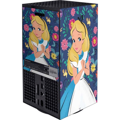 Disney Alice in Wonderland (animated) Floral Print XBox Series X Digital Edition Bundle Skin