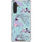 Disney Alice in Wonderland (animated) Mushrooms Print Pattern Galaxy A17 Clear Case