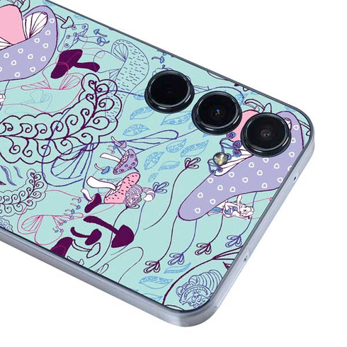 Disney Alice in Wonderland (animated) Mushrooms Print Pattern Galaxy A35 5G Skin
