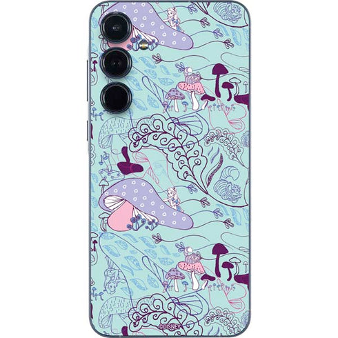 Disney Alice in Wonderland (animated) Mushrooms Print Pattern Galaxy A36 5G Skin