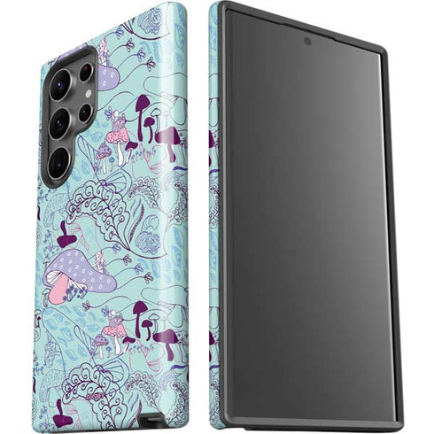 Disney Alice in Wonderland (animated) Mushrooms Print Pattern Galaxy S23 Ultra Pro Case