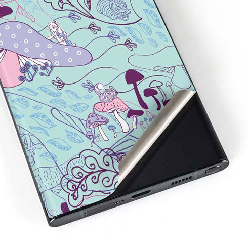 Disney Alice in Wonderland (animated) Mushrooms Print Pattern Galaxy Skins