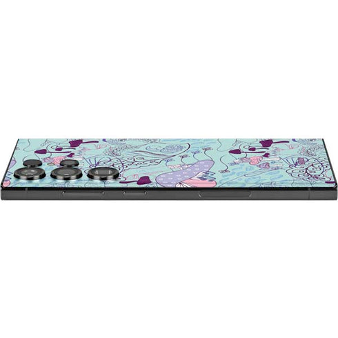 Disney Alice in Wonderland (animated) Mushrooms Print Pattern Galaxy Skins