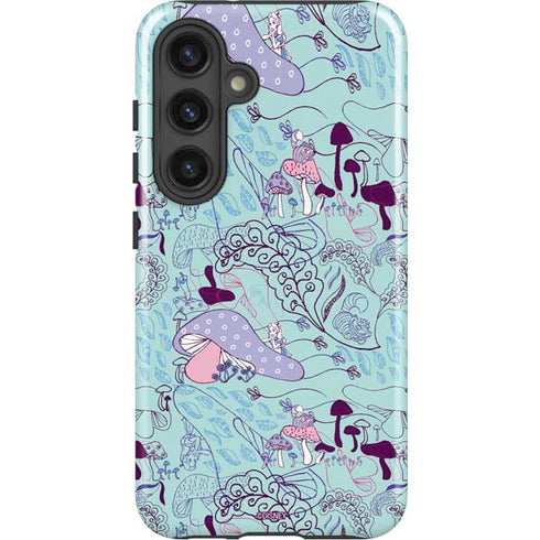 Disney Alice in Wonderland (animated) Mushrooms Print Pattern Galaxy S25 Impact Case