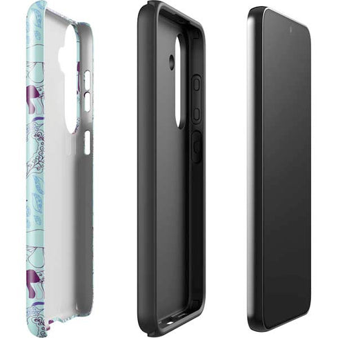 Disney Alice in Wonderland (animated) Mushrooms Print Pattern Galaxy S25 Impact Case