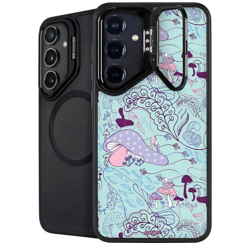 Disney Alice in Wonderland (animated) Mushrooms Print Pattern Galaxy S25 Kickstand Case