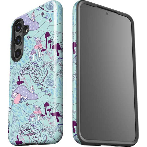 Disney Alice in Wonderland (animated) Mushrooms Print Pattern Galaxy S25 Plus Impact Case