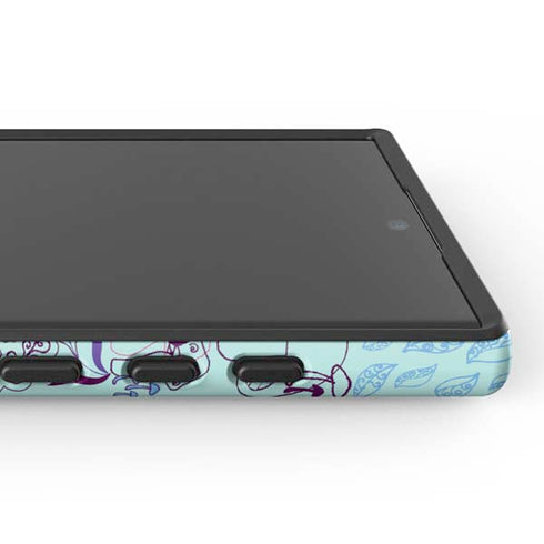 Disney Alice in Wonderland (animated) Mushrooms Print Pattern Galaxy S25 Ultra Impact Case