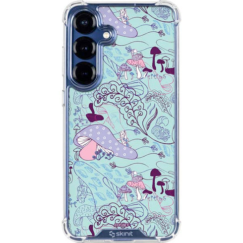 Disney Alice in Wonderland (animated) Mushrooms Print Pattern Galaxy S25 Clear Case