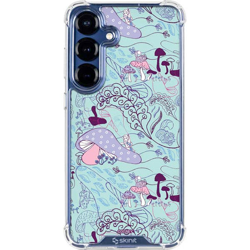 Disney Alice in Wonderland (animated) Mushrooms Print Pattern Galaxy S25 Plus Clear Case