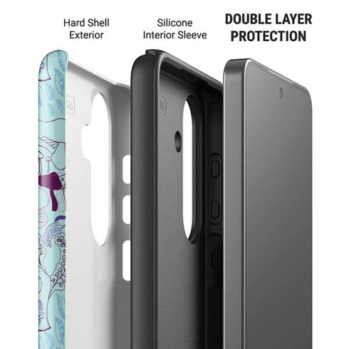 Disney Alice in Wonderland (animated) Mushrooms Print Pattern Galaxy S26 Impact Case