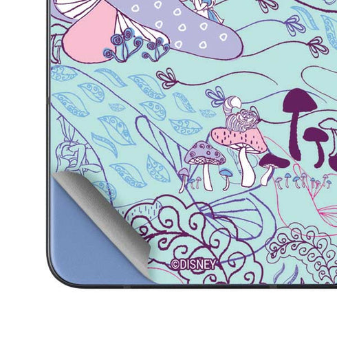 Disney Alice in Wonderland (animated) Mushrooms Print Pattern Galaxy Z Fold5 5G Skin