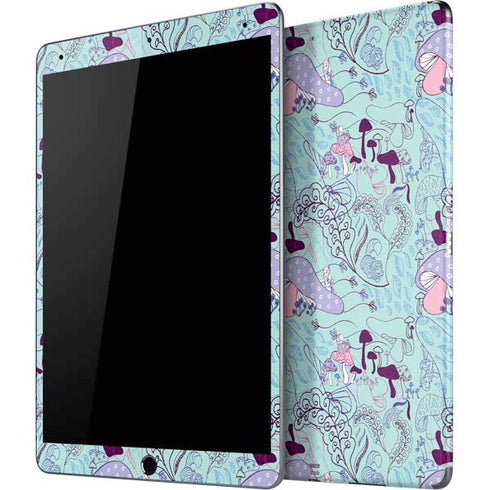 Disney Alice in Wonderland (animated) Mushrooms Print Pattern iPad Skins