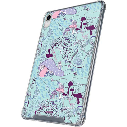 Disney Alice in Wonderland (animated) Mushrooms Print Pattern iPad 11th Gen (2025) Clear Case