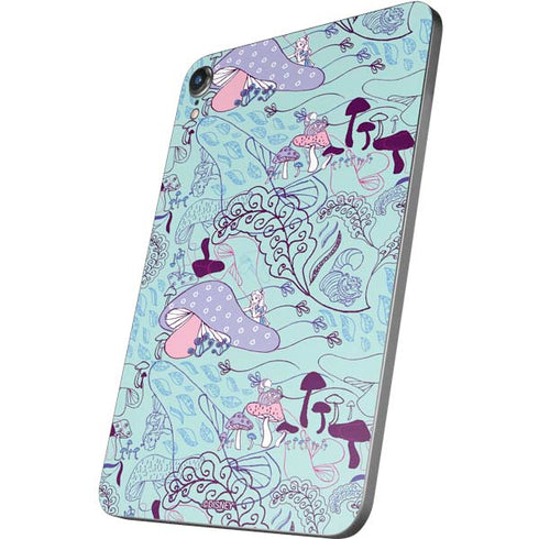 Disney Alice in Wonderland (animated) Mushrooms Print Pattern Apple iPad Mini Skin