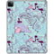 Disney Alice in Wonderland (animated) Mushrooms Print Pattern iPad Pro 11in (2024) Clear Case