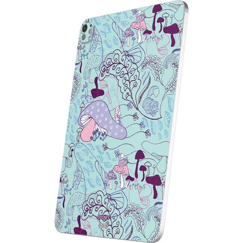 Disney Alice in Wonderland (animated) Mushrooms Print Pattern iPad Pro 13in M4 (2024) Skin