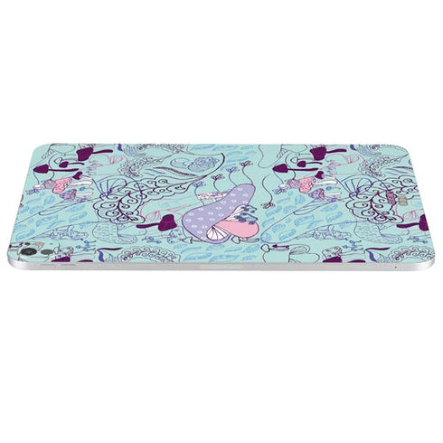 Disney Alice in Wonderland (animated) Mushrooms Print Pattern iPad Pro 13in M4 (2024) Skin