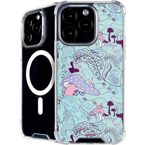 Disney Alice in Wonderland (animated) Mushrooms Print Pattern iPhone 16 Pro MagSafe Case
