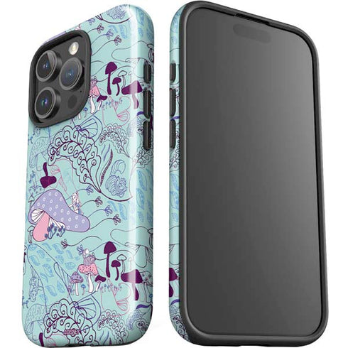 Disney Alice in Wonderland (animated) Mushrooms Print Pattern iPhone 16 Pro Max Impact Case