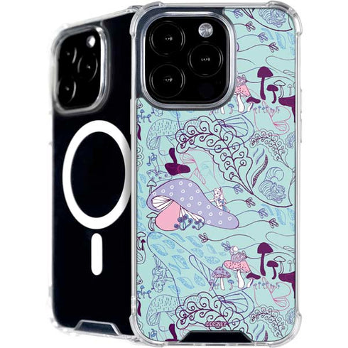Disney Alice in Wonderland (animated) Mushrooms Print Pattern iPhone 16 Pro Max MagSafe Case